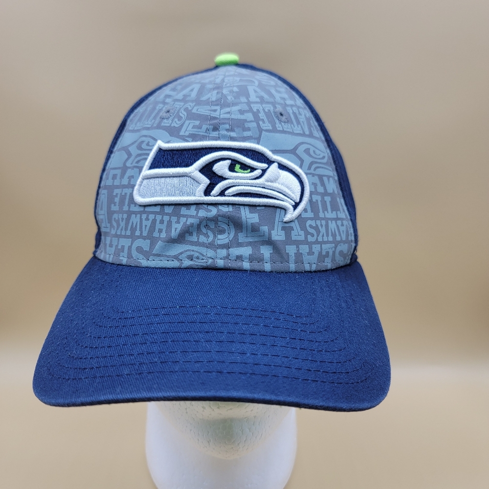 New Era Seattle Seahawks Men's Adjustable Hat Blue Grey Green NFL Football Cap